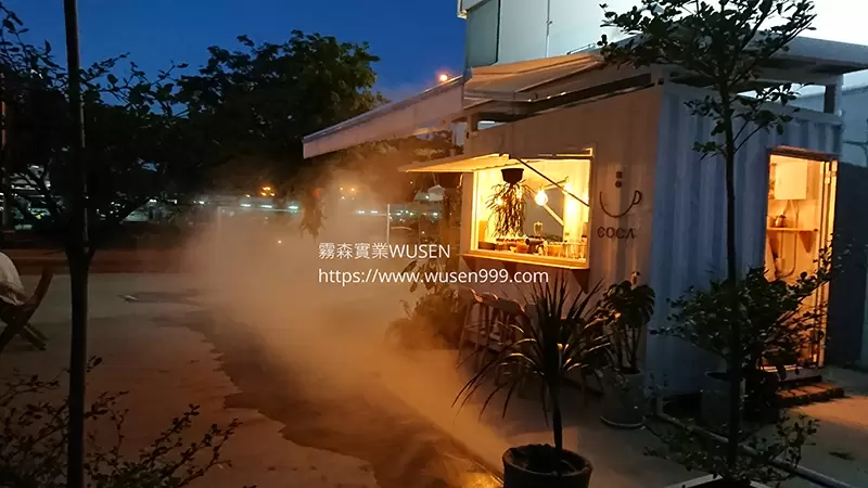水霧景觀,霧森實業-噴霧風扇，工業級高壓噴霧機組，高壓微霧機組